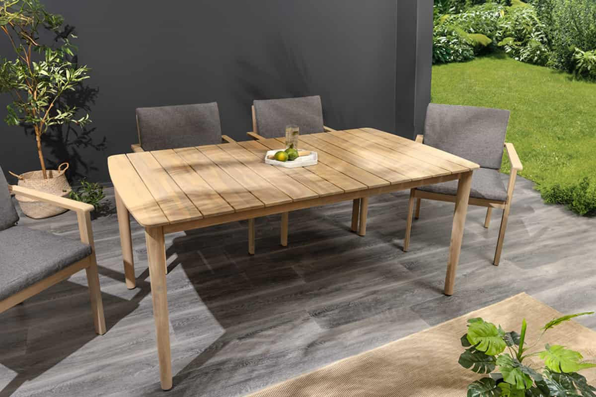 GARTENTISCH KOPENHAGEN Akazie Natur 160cm - Braun, Holz (90/155/76cm) - riess-ambiente