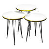 SATZTISCH Ry im 3er Set - Weiß, Metall (34/34/55cm) - [en.casa]