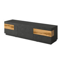 TV STOLÍK Andrea Antracitová sivá a drevo - sivá, kompozitné drevo (206/54/50cm) - Petits-meubles