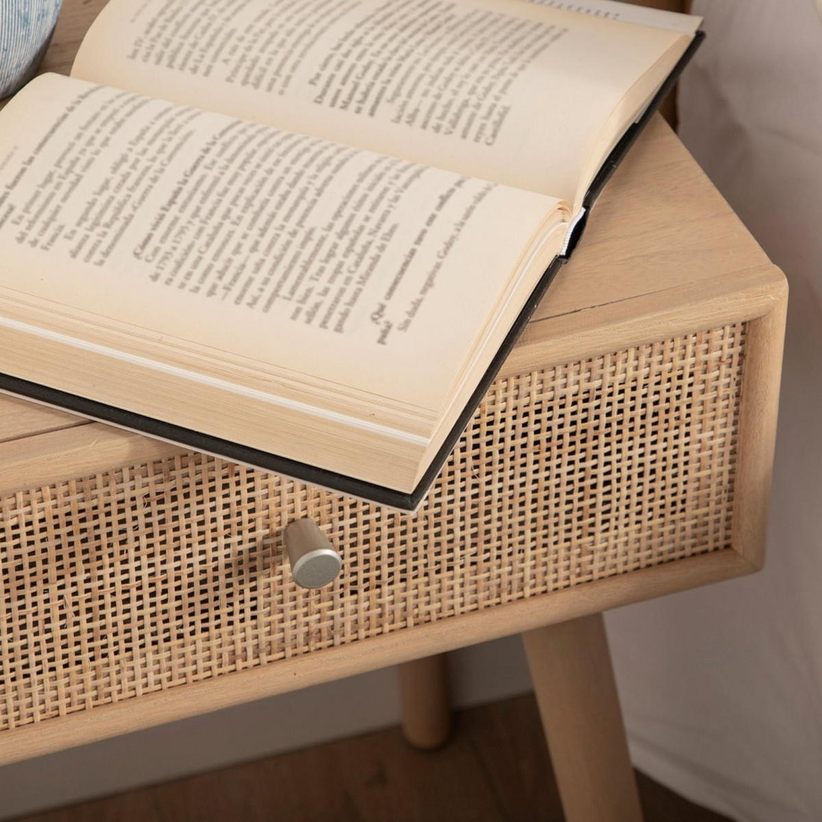 NACHTTISCH MIT 1 SCHUBLADE Lisa Natürlich 40 cm x 61 cm - Naturfarben, Holzwerkstoff (40/61/36cm)