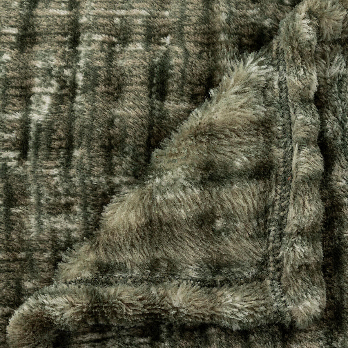FLEECEDECKE Flan 125/150 cm - Grün, Textil (1/125cm) - Atmosphera Createur d´interieur