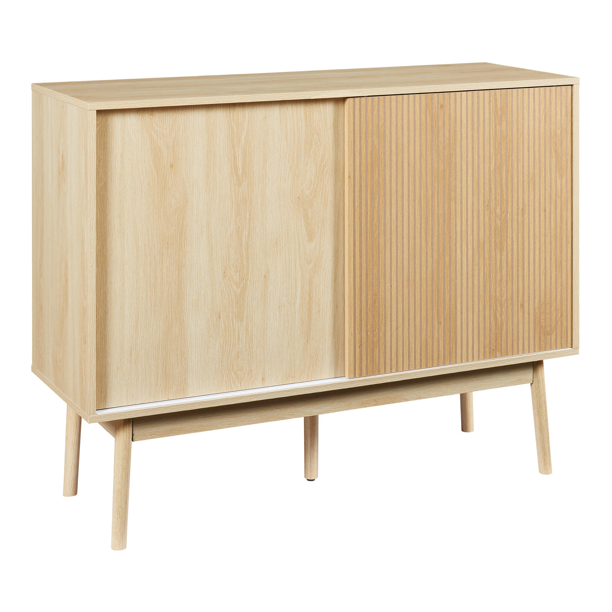 SIDEBOARD Landskrona - Eichefarben, Holz/Holzwerkstoff (115/90/40cm) - [en.casa]
