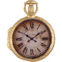 CHRISTBAUMSCHMUCK Taschenuhr Braun 12cm (Glas / 1 Stk.) - Braun, Glas (9/12/3cm) - Krebs Glas Lauscha