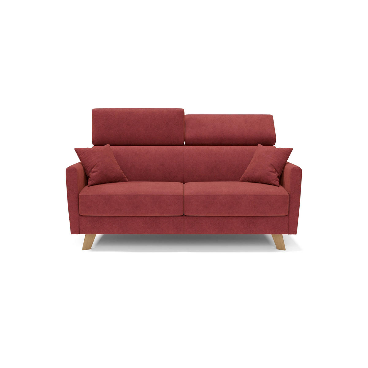 SCHLAFSOFA Francy - Rot, Metall (180/92/97cm) - Divani.store