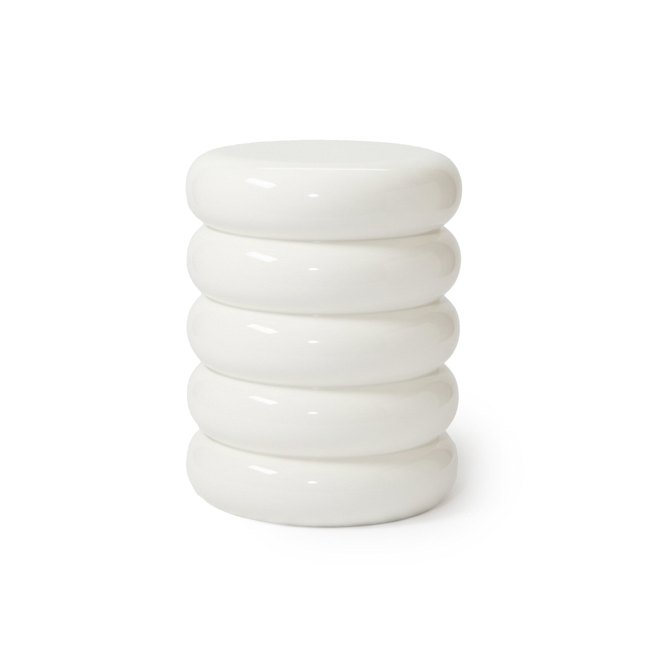 BEISTELLTISCH - Weiß, Metall (31/31/45cm) - Relaxdays