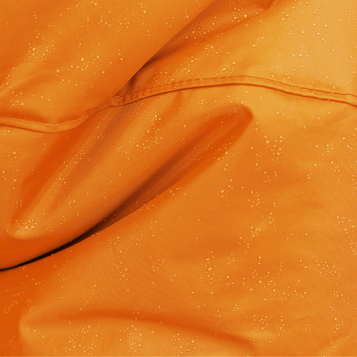 SITZPOUF Klassisch Rund - Orange, Kunststoff (38/20/38cm) - Veeva