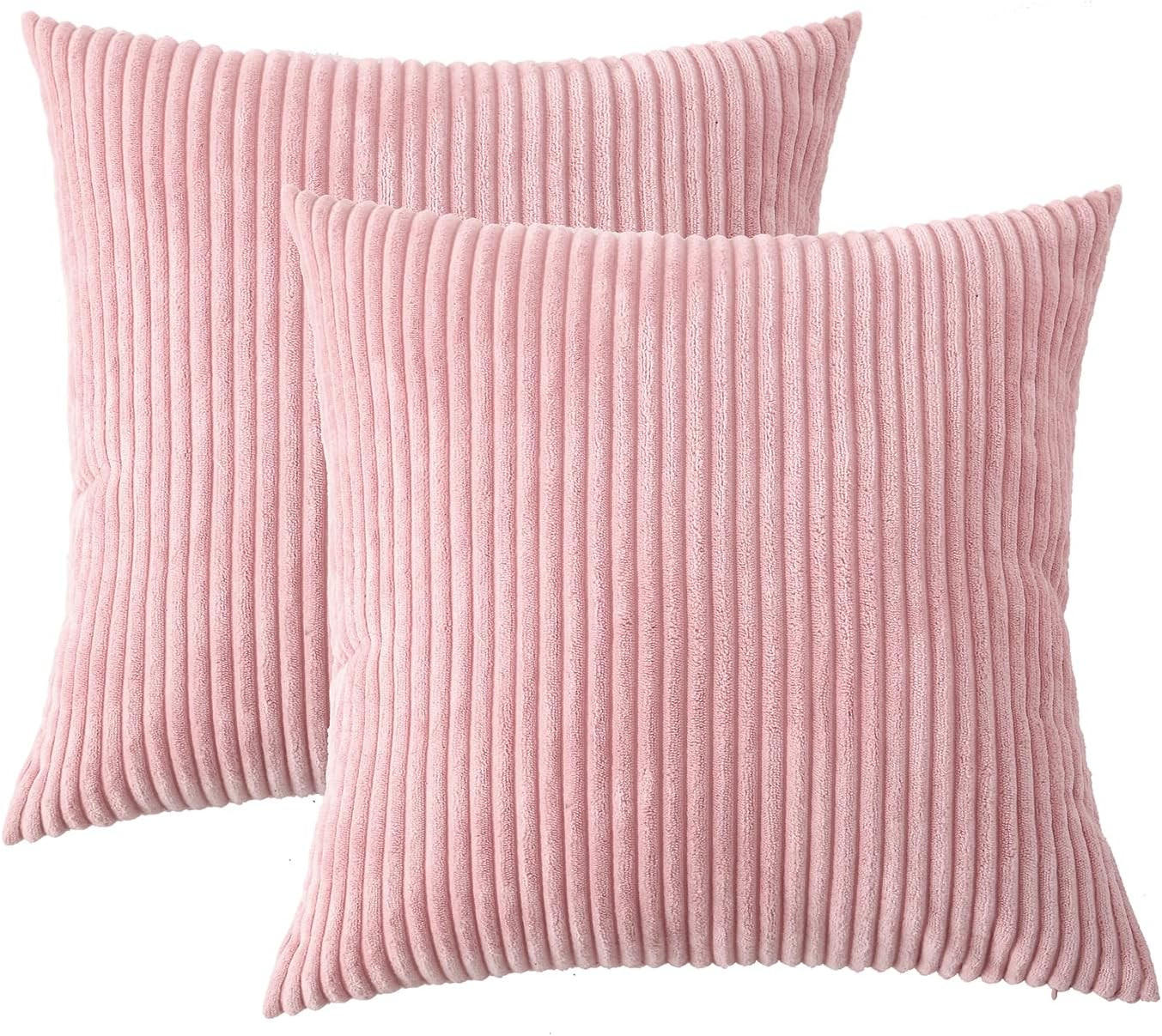 KISSENBEZUG, einfarbig, 45 x 45 cm, Rosa, 2er-Pack - Rosa, Textil (45/45cm)
