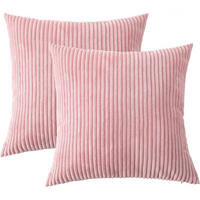 KISSENBEZUG, einfarbig, 45 x 45 cm, Rosa, 2er-Pack - Rosa, Textil (45/45cm)