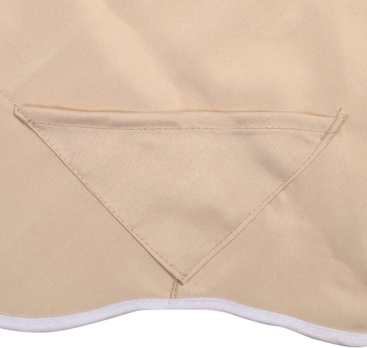 SLNEČNÁ STRECHA Náhradná strecha béžová - béžová, plast (191/1/132cm) - COSTWAY