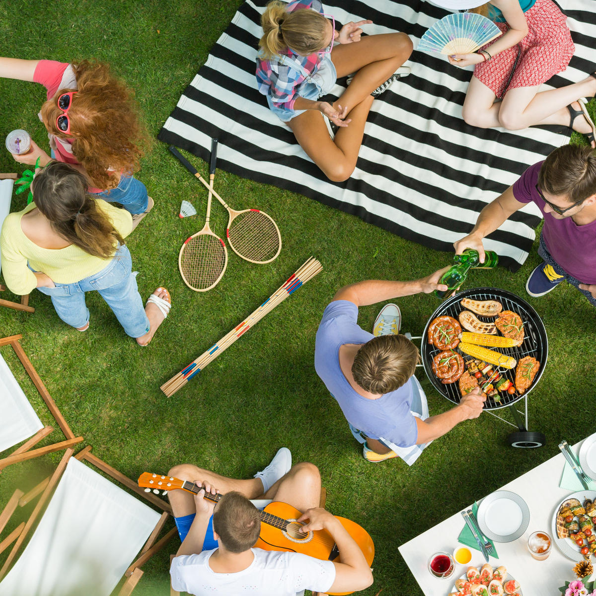 RIESENMIKADO - Hellbraun, Holz (0.7/0.7cm) - Relaxdays