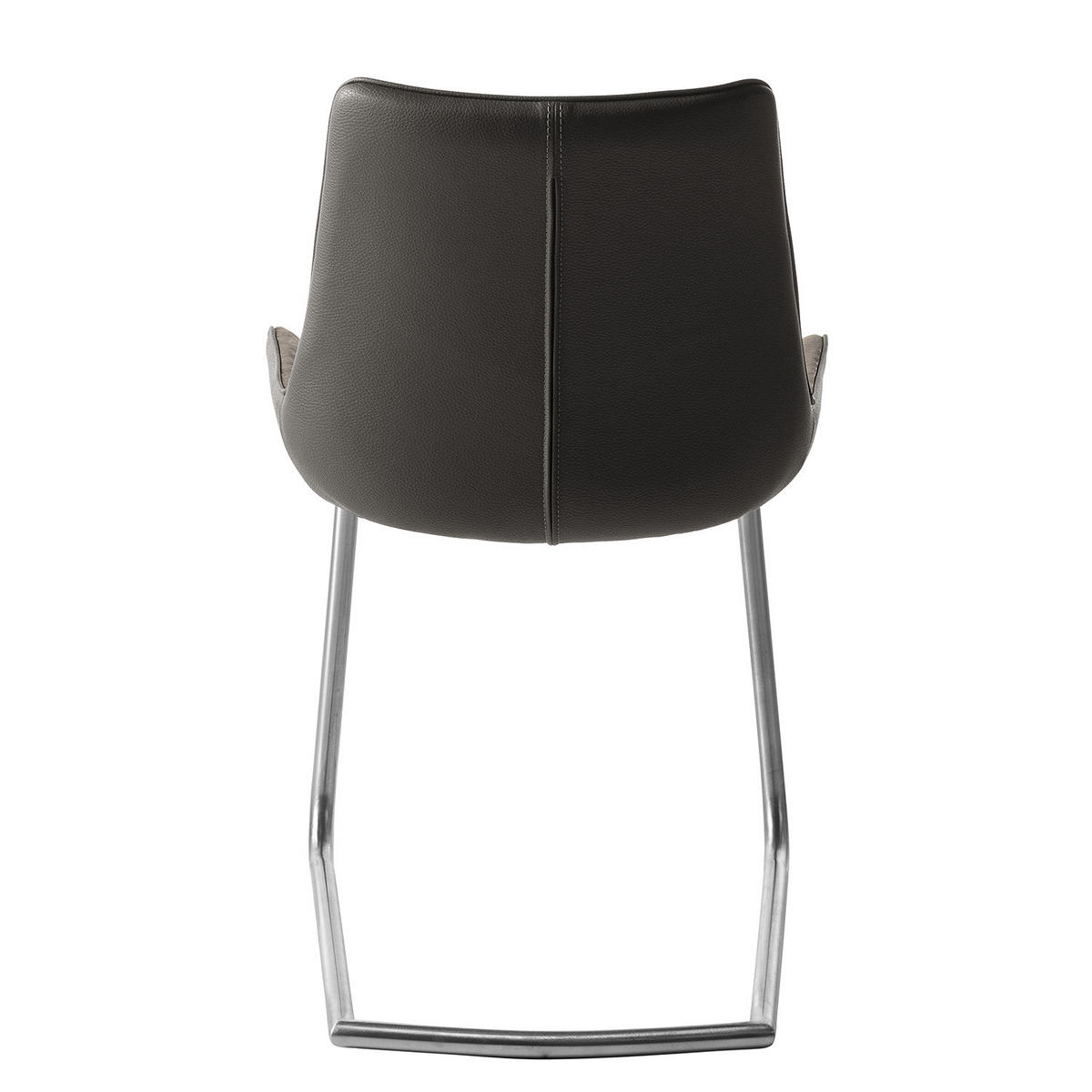 FREISCHWINGER - 2er-Set - Kunstleder - Grau, Kunststoff/Textil (54/89/60cm) - home24