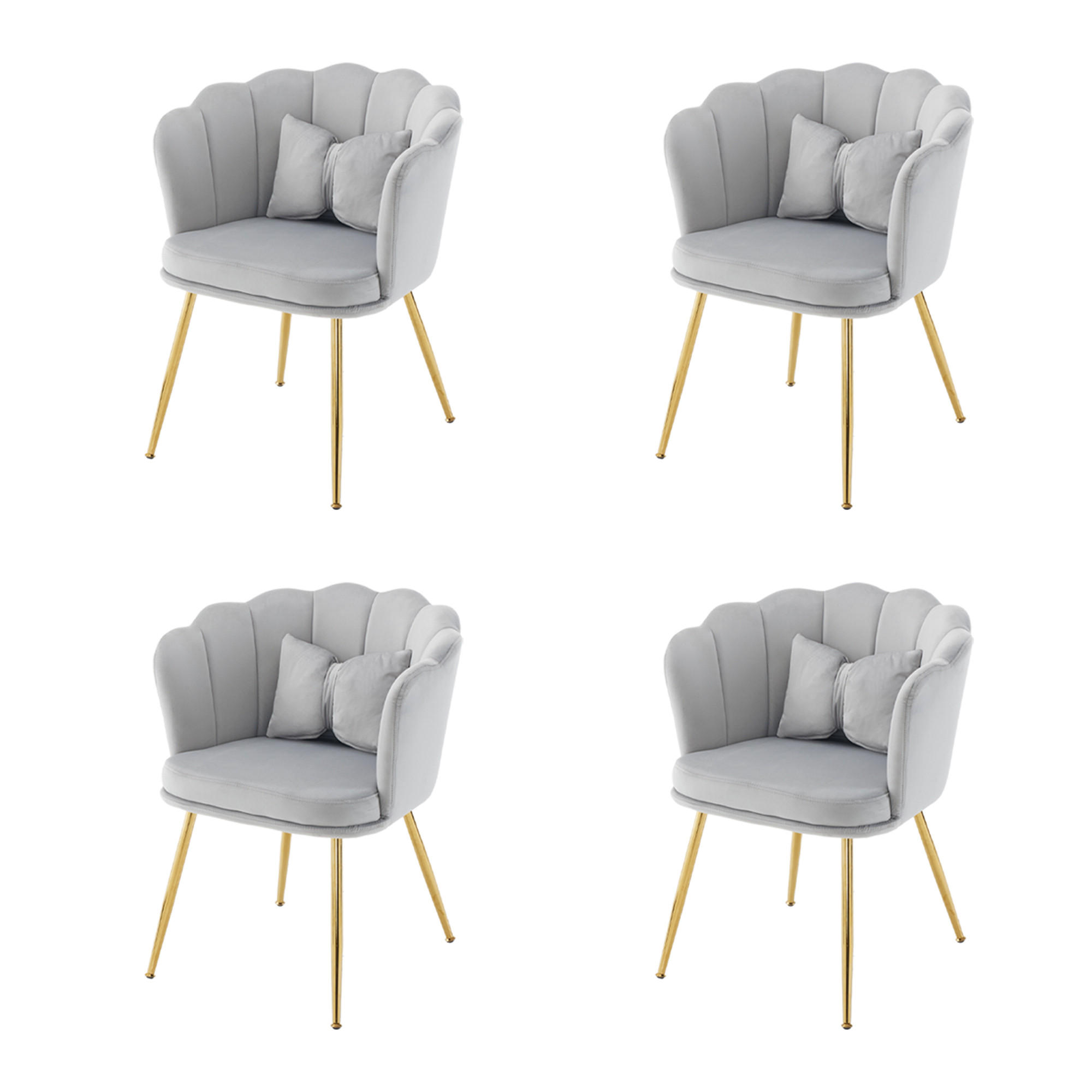 ComfortXL Armlehnstuhl-Set Grau 63x77x58 cm