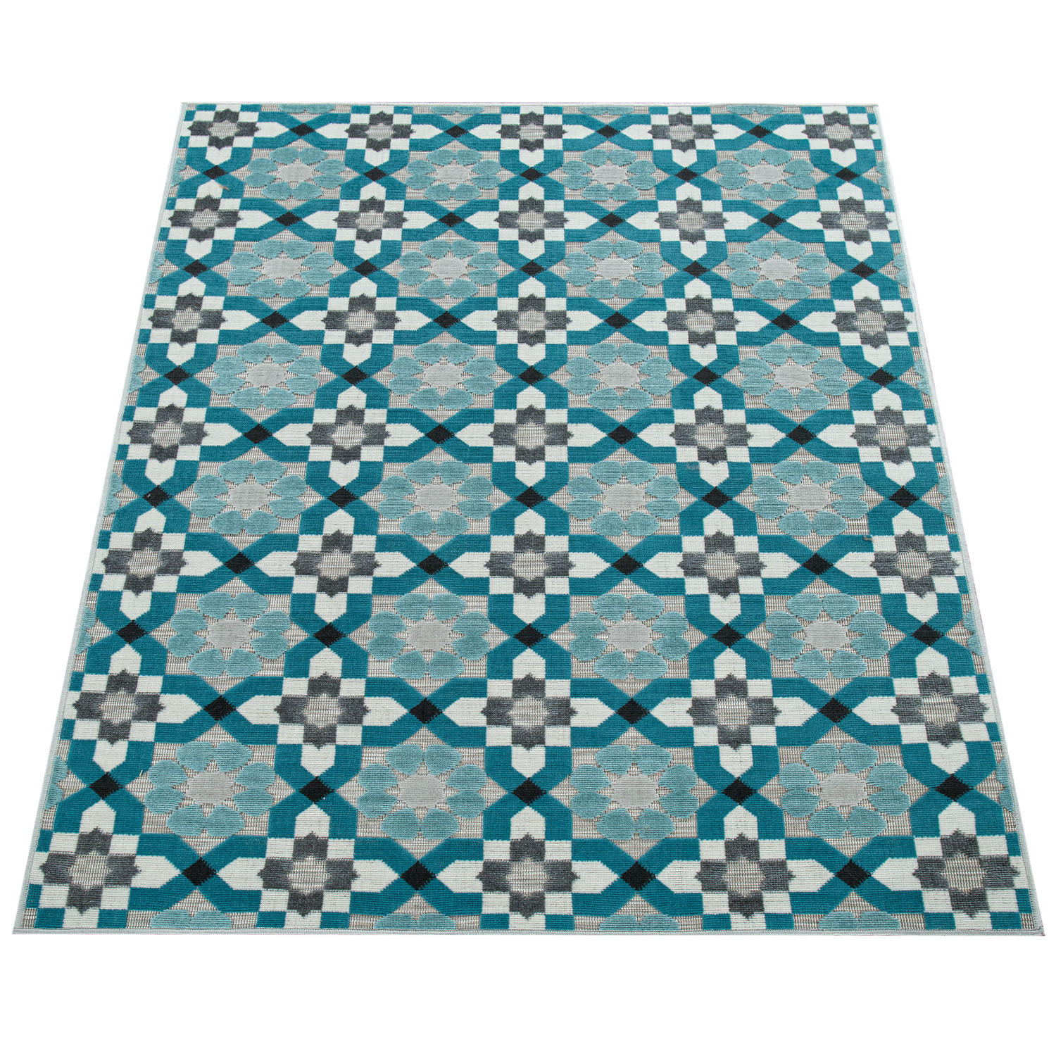 OUTDOORTEPPICH 160/230 cm Charleroi 492 - Türkis, Textil (160/230cm) - Paco Home