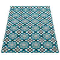 OUTDOORTEPPICH 160/230 cm Charleroi 492 - Türkis, Textil (160/230cm) - Paco Home