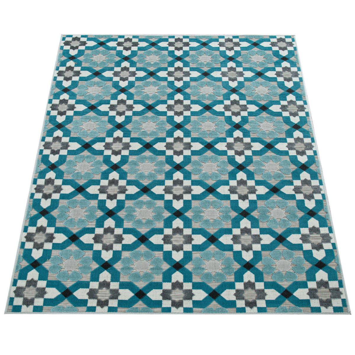 OUTDOORTEPPICH 160/230 cm Charleroi 492 - Türkis, Textil (160/230cm) - Paco Home
