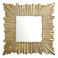 WANDSPIEGEL Quadrat Metall Gold 75x75 cm Moderner Rahmen - Goldfarben, Glas (75/75/3cm) - KADIMA DESIGN