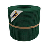 SICHTSCHUTZSTREIFEN Rille Gelocht 30 Prozent PP Streifen Grün 26m - Grün, Kunststoff (2600/19cm) - ZAUN|ZU