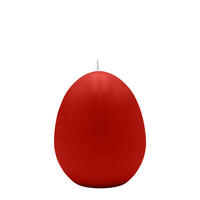 EIKERZEN Erdbeere 90 x Ø 60 mm, 6 Stück - Dunkelrot, Paraffin (6/9/9cm) - Kopschitz Kerzen