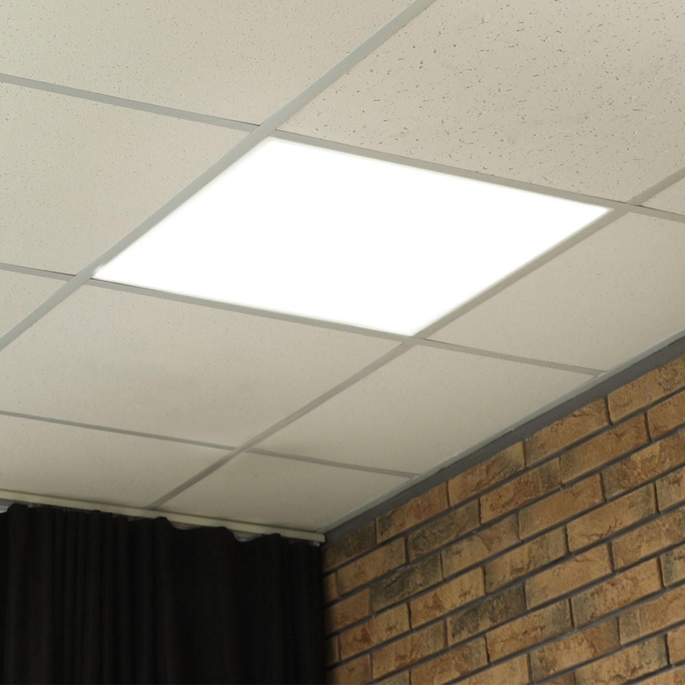 LED EINBAU PANEL Aluminium Weiß - Weiß, Metall (59.5/59.5/3.3cm)