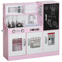 KINDERKÜCHE - Rosa, Holzwerkstoff (83.8/26.8/81cm) - AIYAPLAY