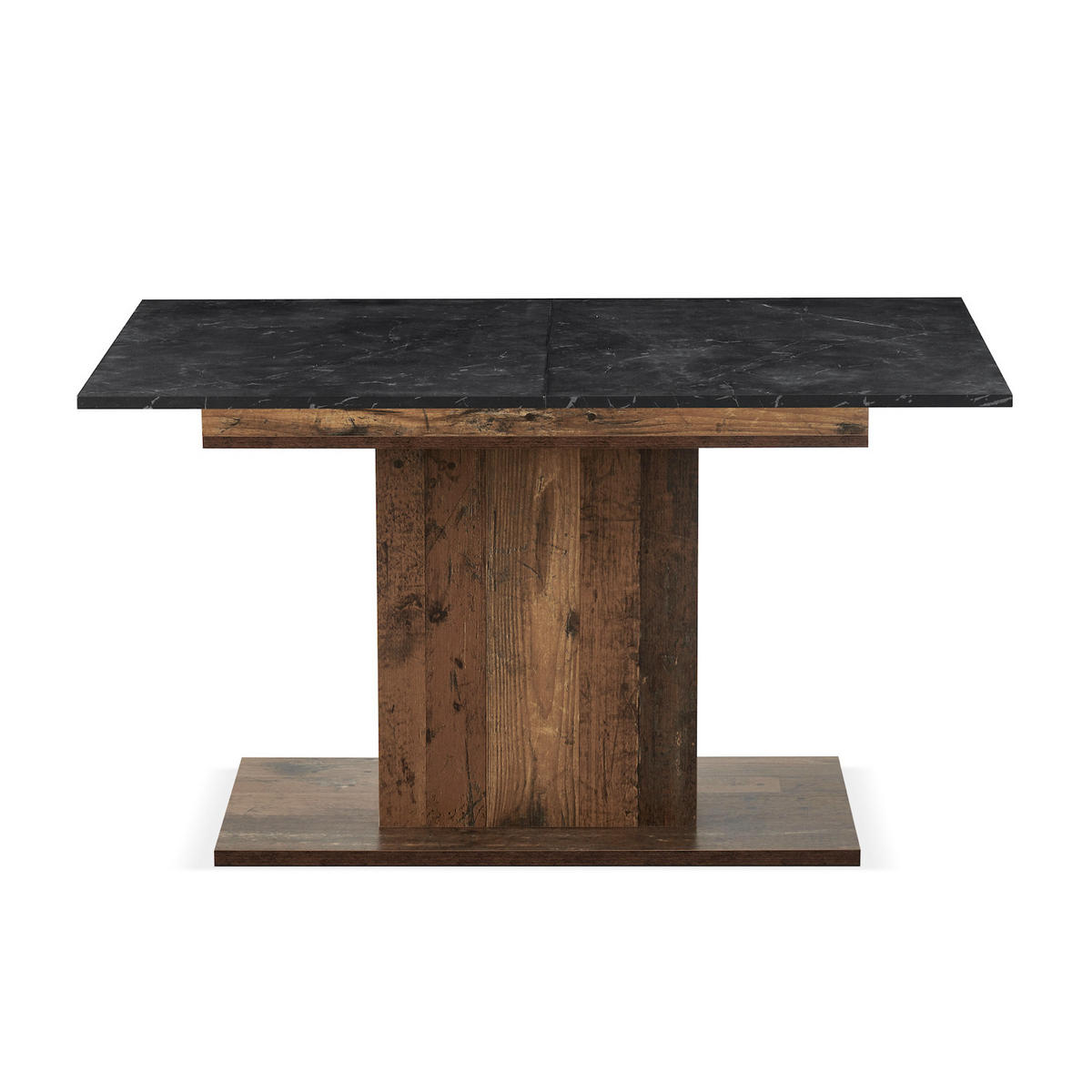 ESSTISCH BOSCO 120-160/80/76 cm - Anthrazit/Sonoma Eiche, Holzwerkstoff (80/120/76cm) - B&D Home