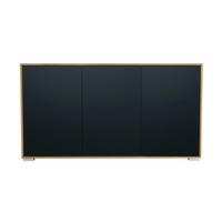 SIDEBOARD Elena, Kommode mit Push-to-Open, Made in Germany, Moderner Schrank, Eiche Evoke/Schwarz matt (152,5 x 83 x 37 cm) - Schwarz, Holzwerkstoff (152.5/83/37cm) - InnoFurn