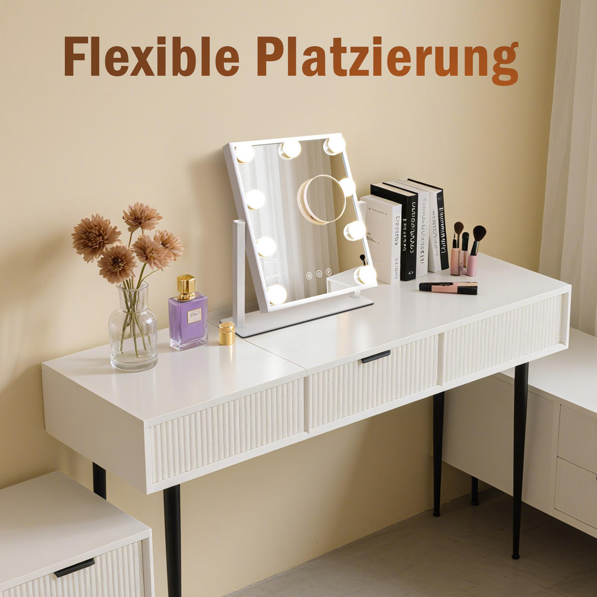 TISCHLEUCHTE Blinkig 33.5/8.0/30.5 cm - Weiß, Glas (33.5/8/30.5cm) - ZMH