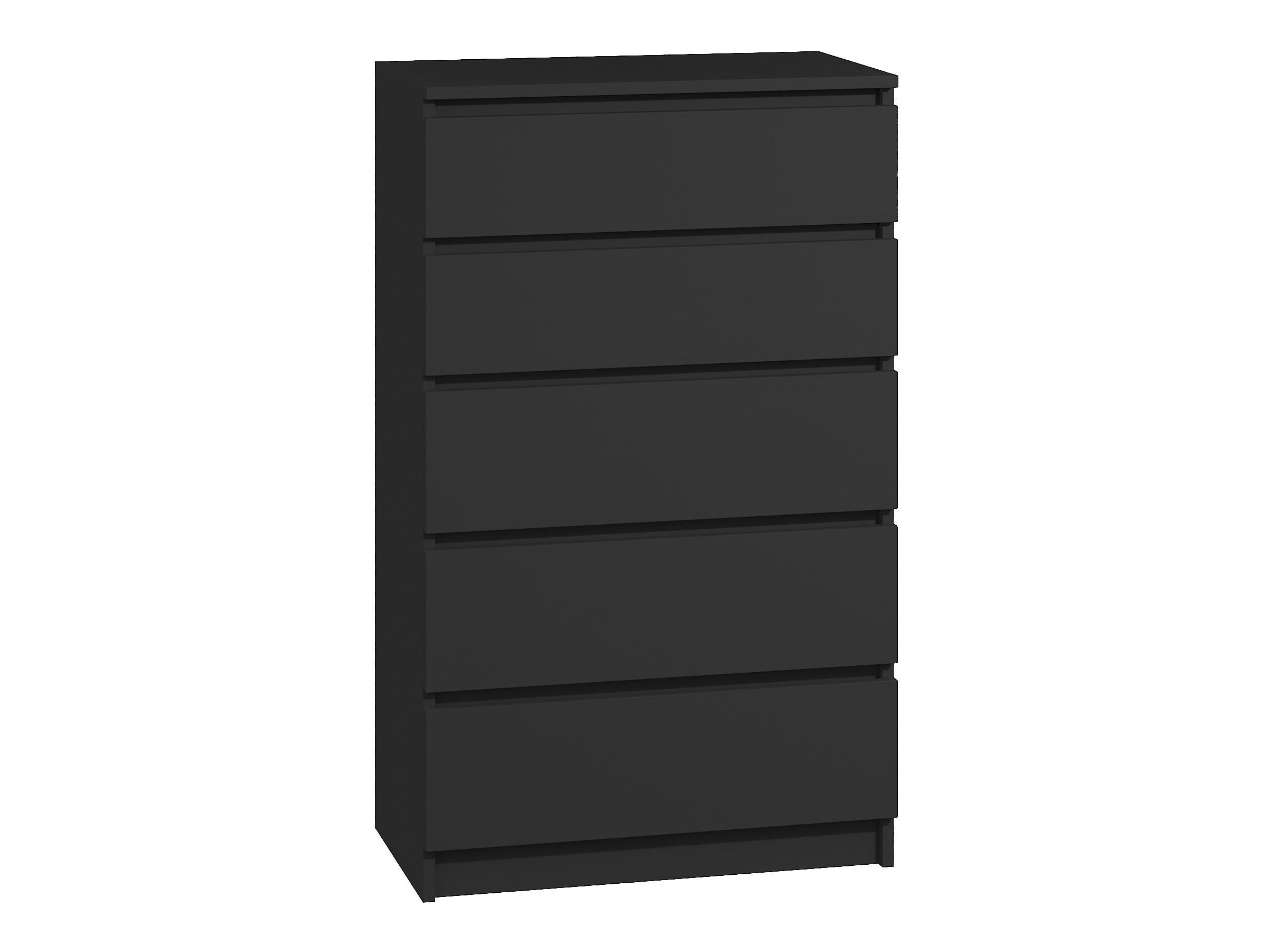 KOMMODE bella5 - Schwarz, Holzwerkstoff (70/121/35cm) - roe furniture