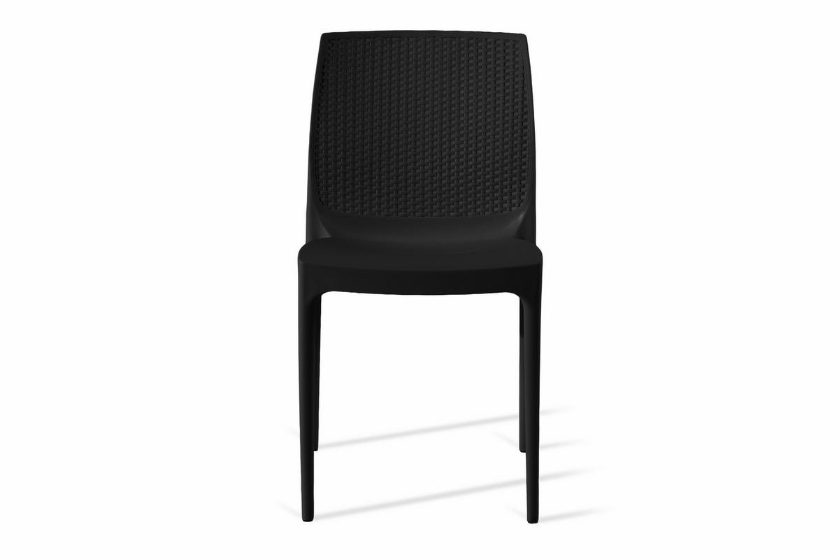 GARTENSTUHL RANTU 2-tlg, Anthrazit - Anthrazit, Kunststoff (45/84/55cm) - KONSIMO®