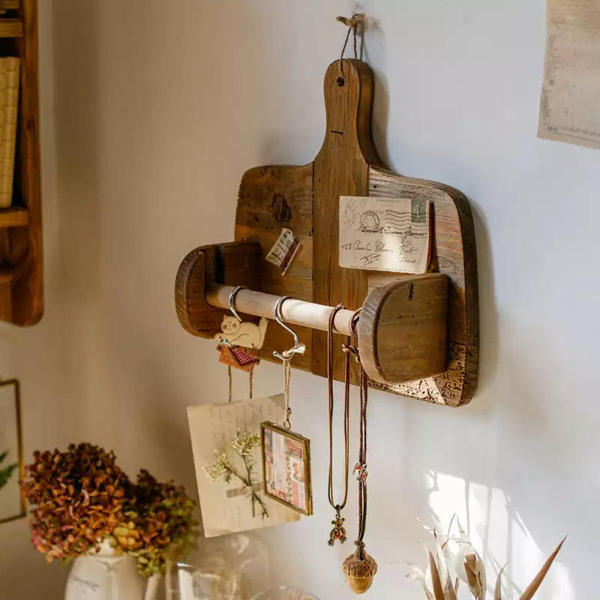 KÜCHENPAPIERHALTER, Holz,Dunkelbraun, 33 x 34 cm - Braun, Holz (33/12/34cm) - Authentics