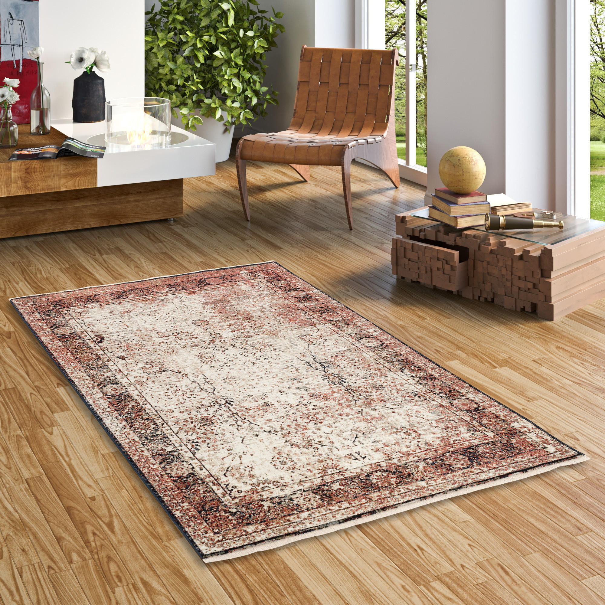 DESIGNER TEPPICH NIA VINTAGE VERLAUF - Creme, Textil (80/150cm) - Pergamon