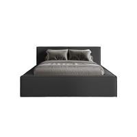 POLSTERBETT Lugano 160x200 cm mit Bettkasten und elegantem Kopfteil - Bouclé Schwarz - Schwarz, Holz (160/200cm) - Chilly