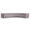 ECKSOFA Samt Stoff Violett - Lila/Flieder, Kunststoff/Textil (318/318cm) - Makamii