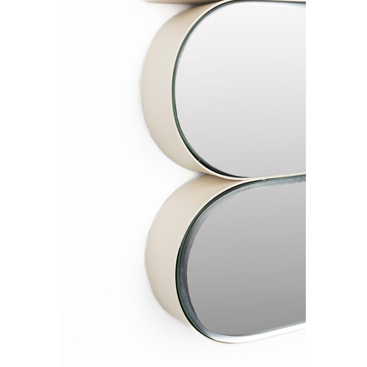 WANDSPIEGEL Glamour Beige - Beige, Metall (45/70/5cm) - Zuiver