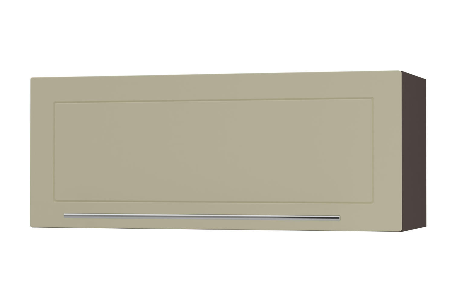 KLAPPHÄNGESCHRANK Kvantum W4B/90 Vanille Matt / Lava Matt 90 / 32,5 / 36cm - Dunkelgrau/Creme, Holz/Holzwerkstoff (90/36/32.5cm) - Feldmann-Wohnen