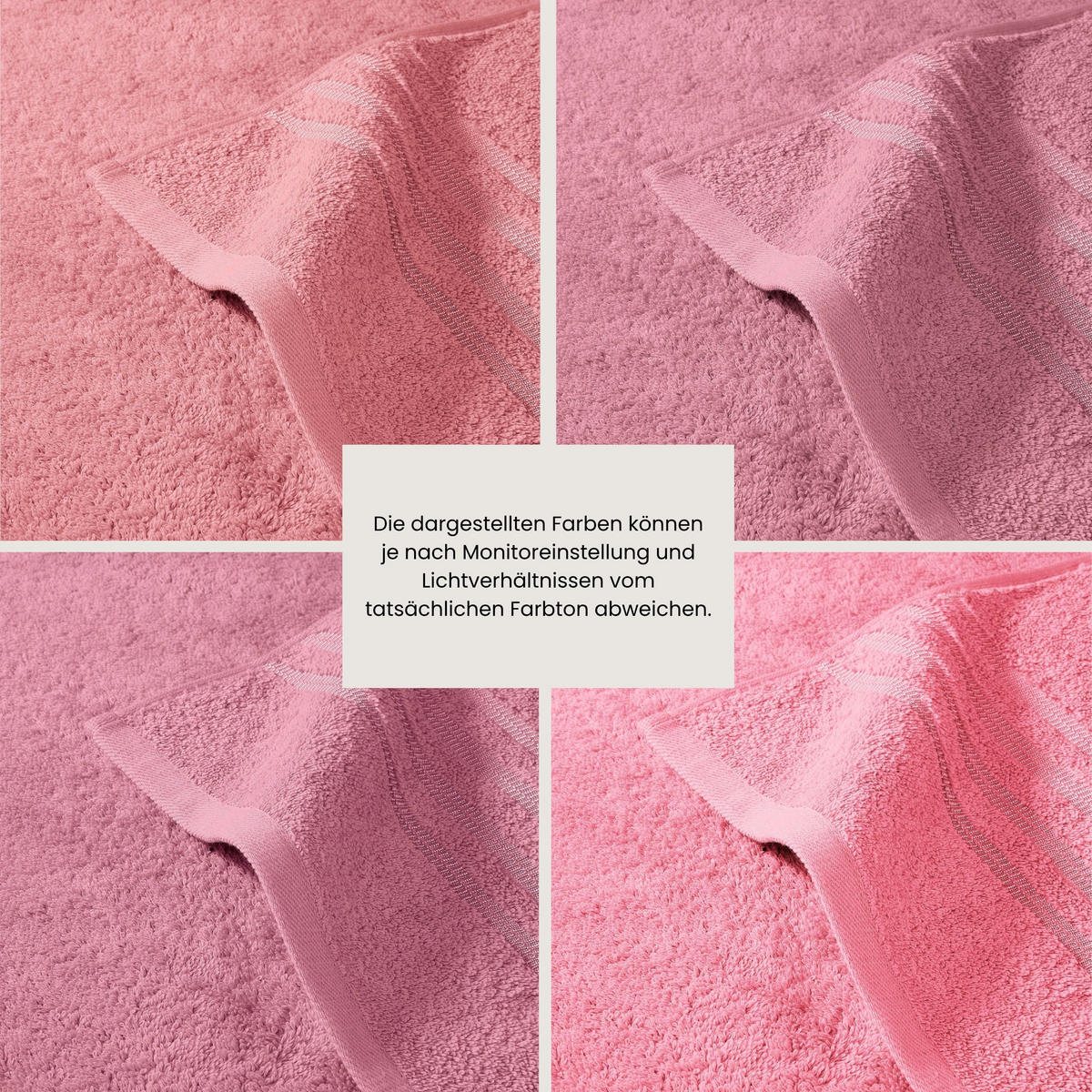 HANDTUCHSET Milano - 4-teilig - 50x100 cm - Malve - Mauve, Textil (50/100cm) - SCHIESSER