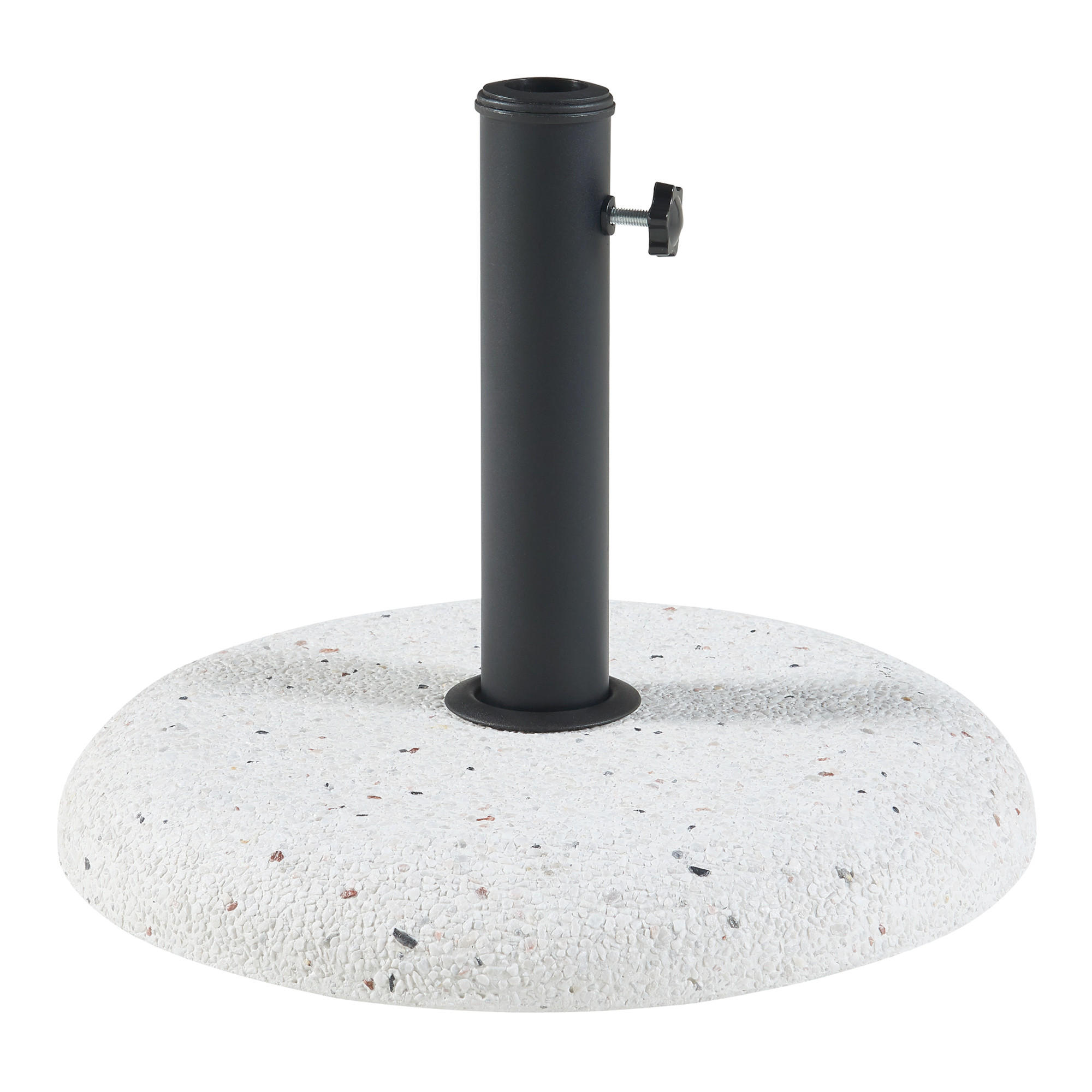 SONNENSCHIRMSTÄNDER Bitritto - Weiß, Stein (45/45cm) - casa.pro