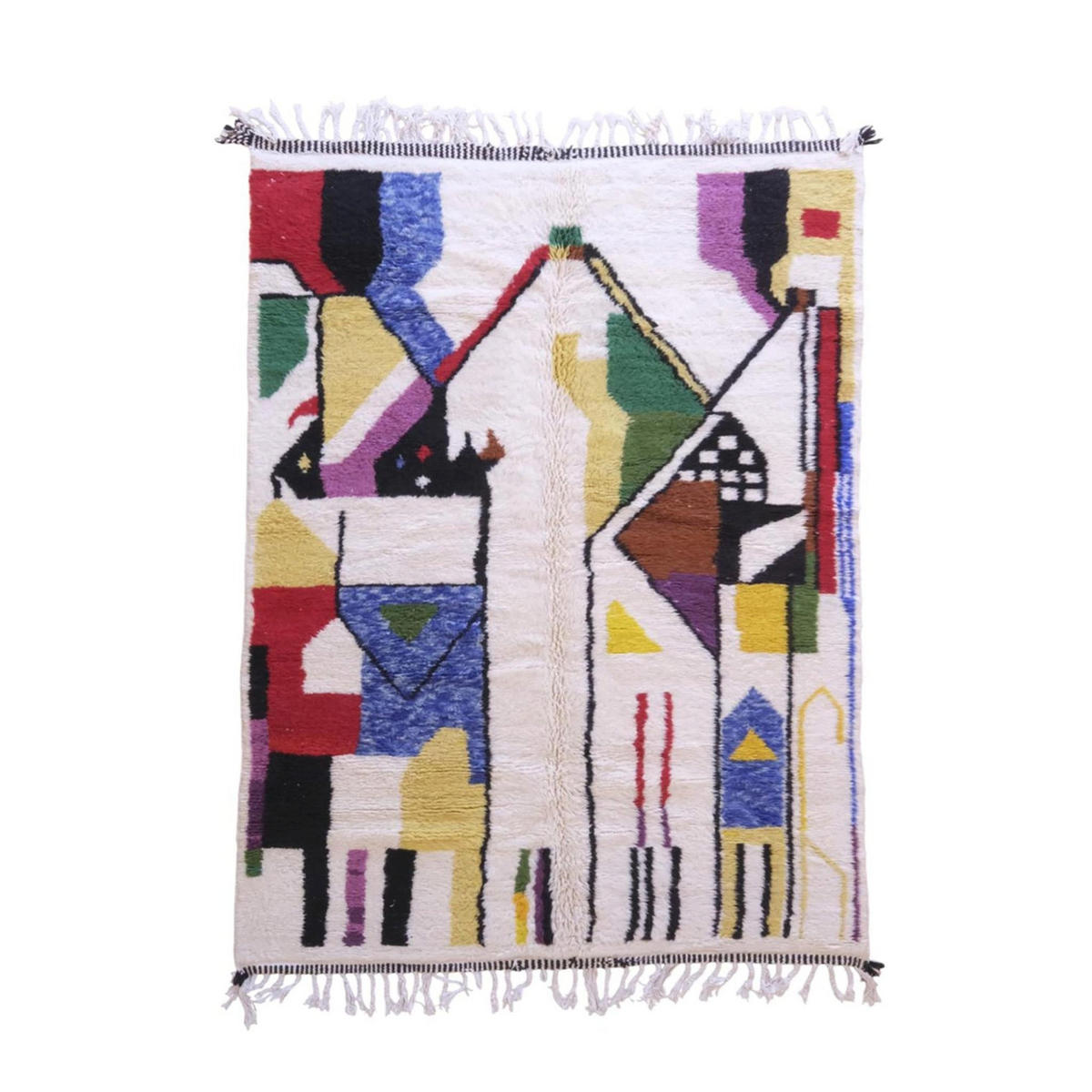 BERBERTEPPICH aus reiner Wolle 203x 289 cm - Multicolor, Naturmaterialien (203/289cm) - AFK Living