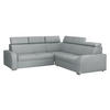 ECKSOFA Oslo 2rR2p - Silberfarben/Grau, Holz/Kunststoff (250/250cm) - MIRJAN24
