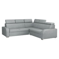 ECKSOFA Oslo 2rR2p - Silberfarben/Grau, Holz/Kunststoff (250/250cm) - MIRJAN24