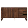 SIDEBOARD Nordelo 2D3S - Nussbaumfarben, Holz/Holzwerkstoff (160/80/40cm) - MIRJAN24