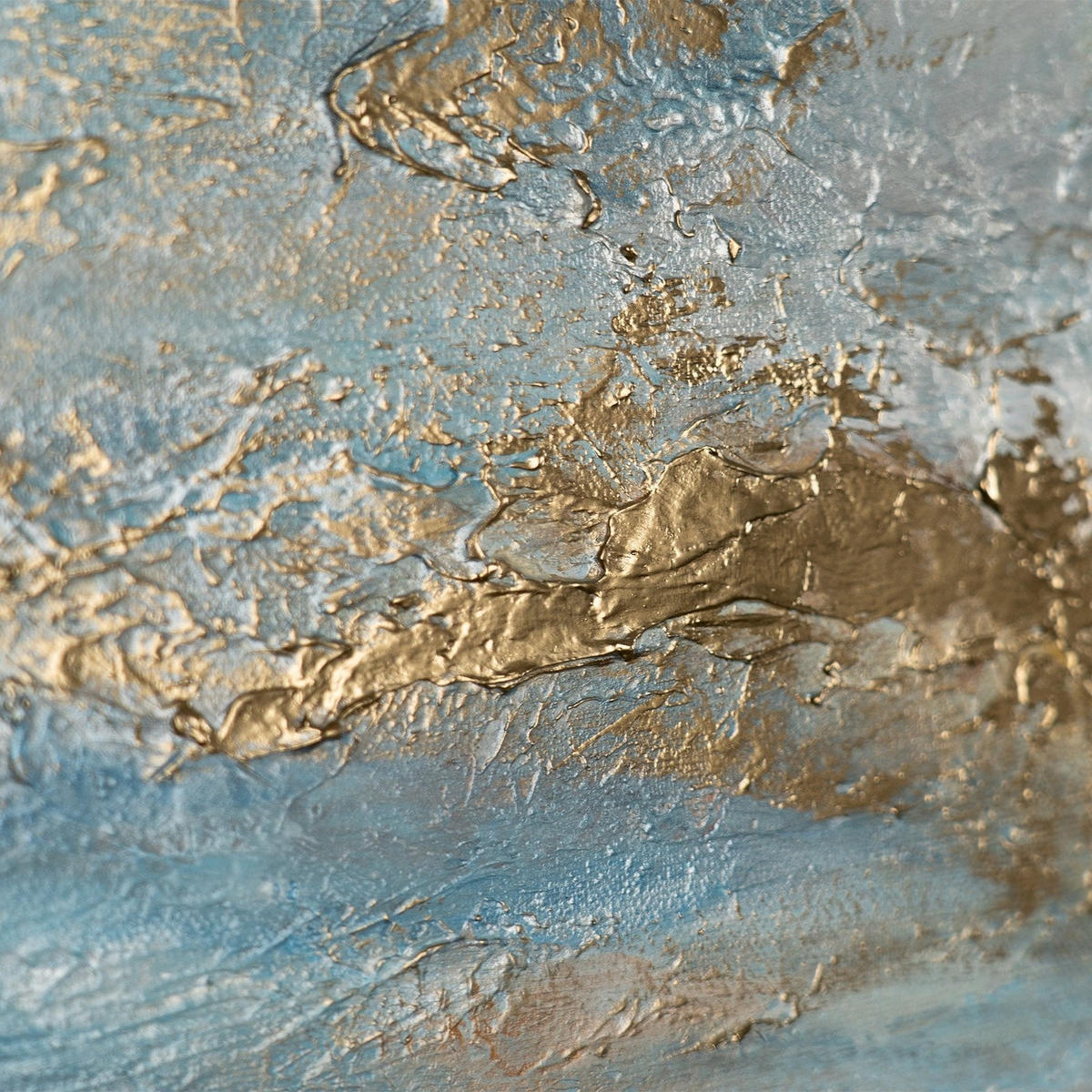 GEMÄLDE Goldene Bucht Schattenfugenrahmen Gold 140x70 cm - Goldfarben, Holz (140/70cm) - YS-art gallery