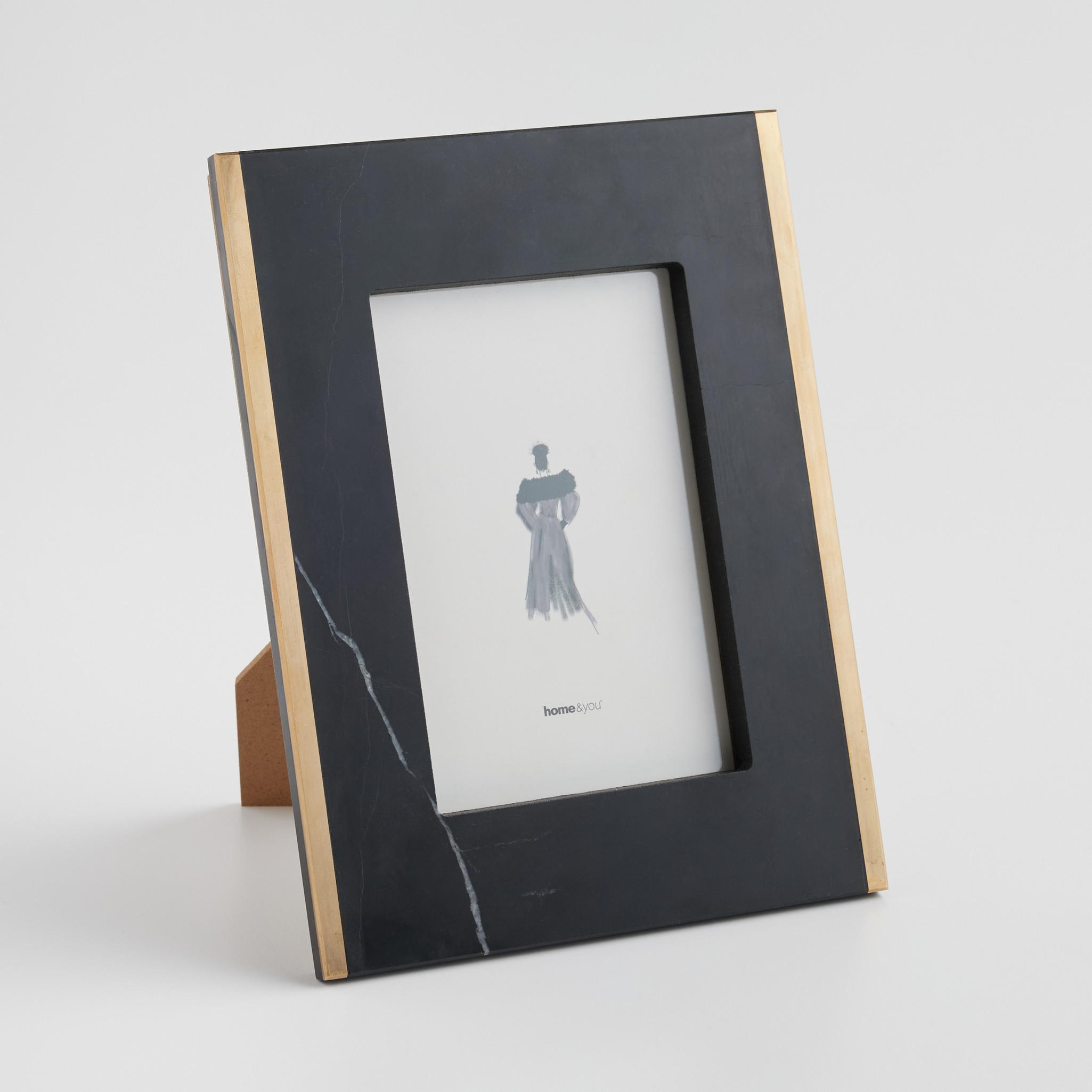 RAHMEN Marmoris - Schwarz, Stein (1.3/23.5/18cm) - home&you