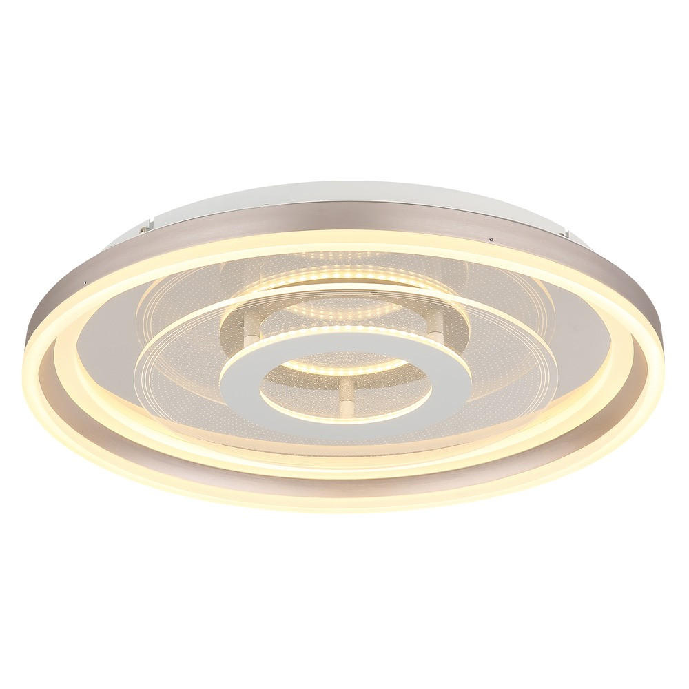 Globo Lighting Deckenleuchte Silber 50x7x50 cm