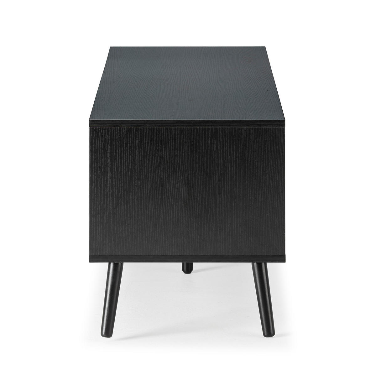 TV-ELEMENT Lluvia 4 Türen Schwarz - Schwarz, Holzwerkstoff (160/45/40cm) - VS Venta-stock