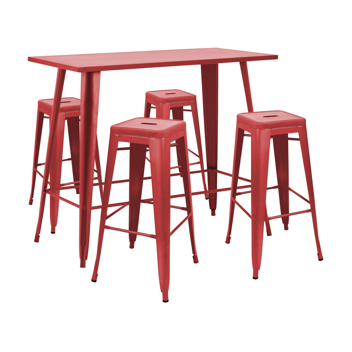 GARTENSET 5-tlg, Rot - Rot, Metall - Oviala
