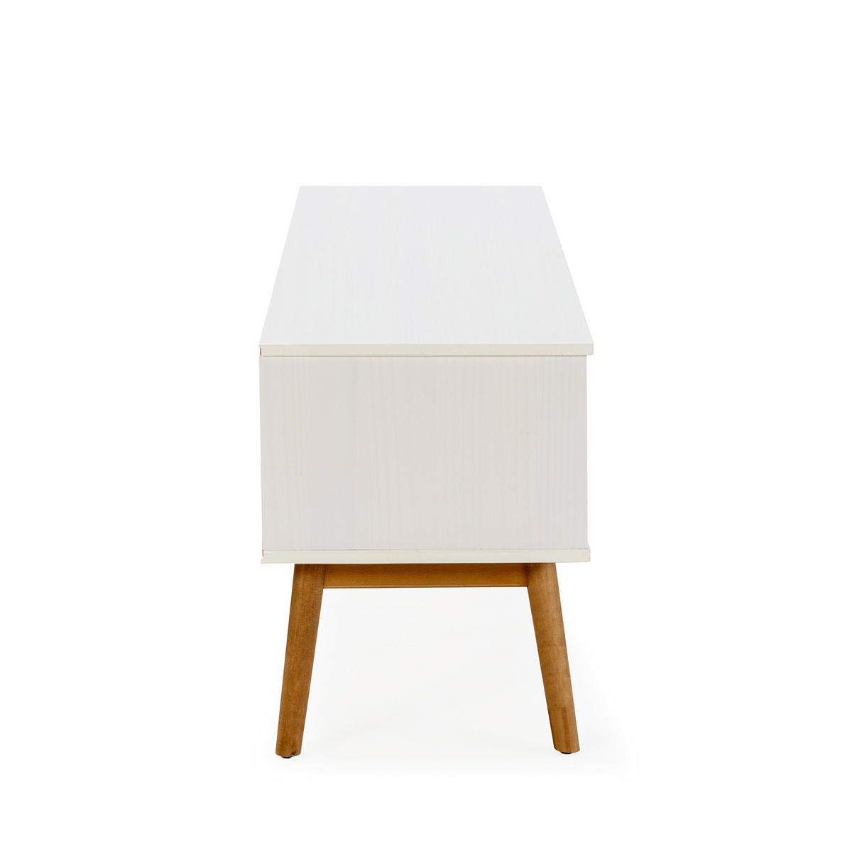 TV-ELEMENT Baku 1 Tür 2 Schubladen Weiß - Weiß, Holz (140/52/40cm) - VS Venta-stock