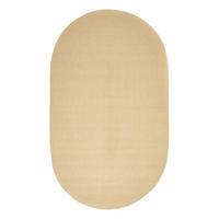 TEPPICH geflochten oval 90/150 cm - Beige, Textil (90/150cm) - Homescapes