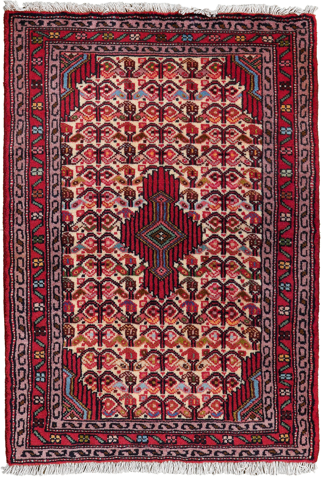 TEPPICH Assadabad Mehrfarbig 95/65 cm Schurwolle - Multicolor, Textil (65/95cm) - Looma