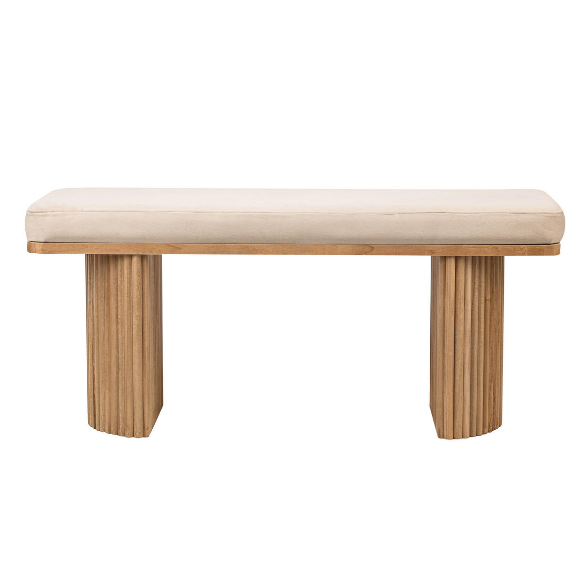 SITZBANK Holz Beige - Beige, Holz (100/46/35cm) - Nordlys